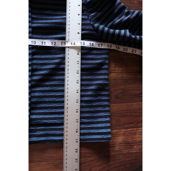 Vintage  Perceptions Womens 6 Pin up Rockabilly stripped button shirt with scarf - Picture 2 of 8